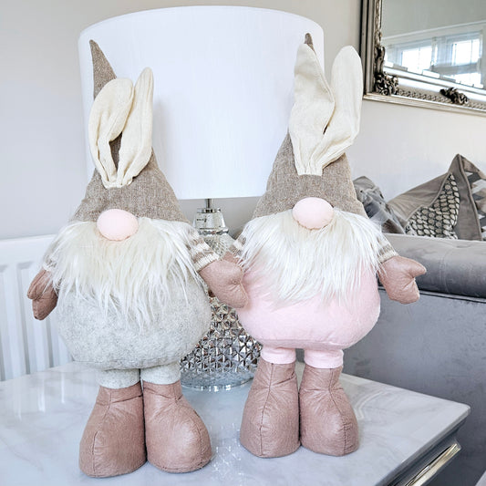 Bunny Gonk standing 45cm pink body and grey body