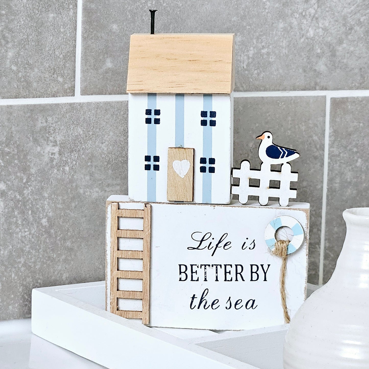 Wooden Beach House Sign | 2 Designs | Coastal Decor