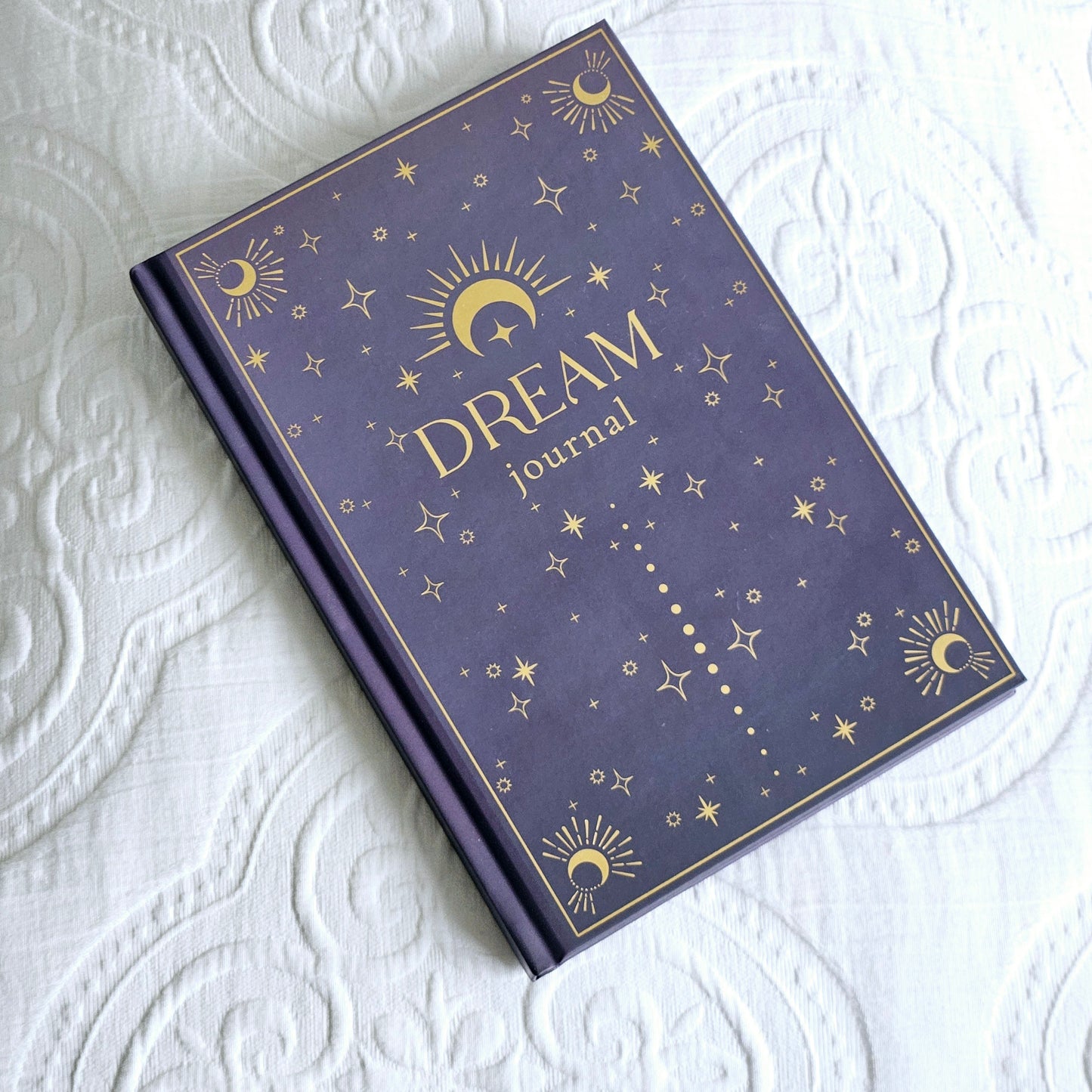 Dream Journal by Sophia in navy blue and gold