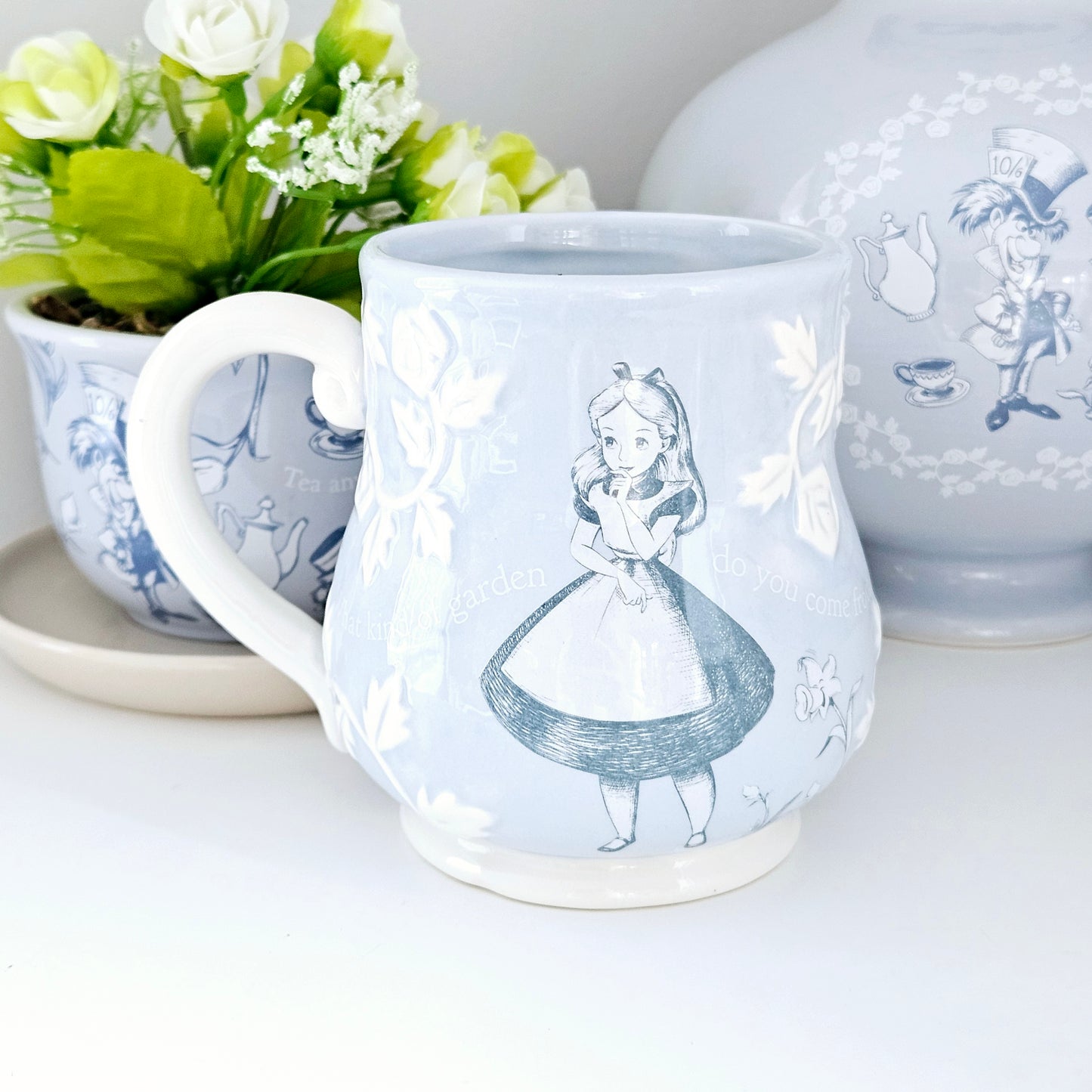 Alice In Wonderland Embossed Mug