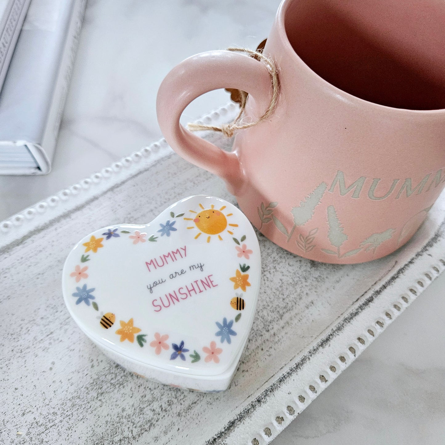 Love Life Ceramic Mummy Trinket Box