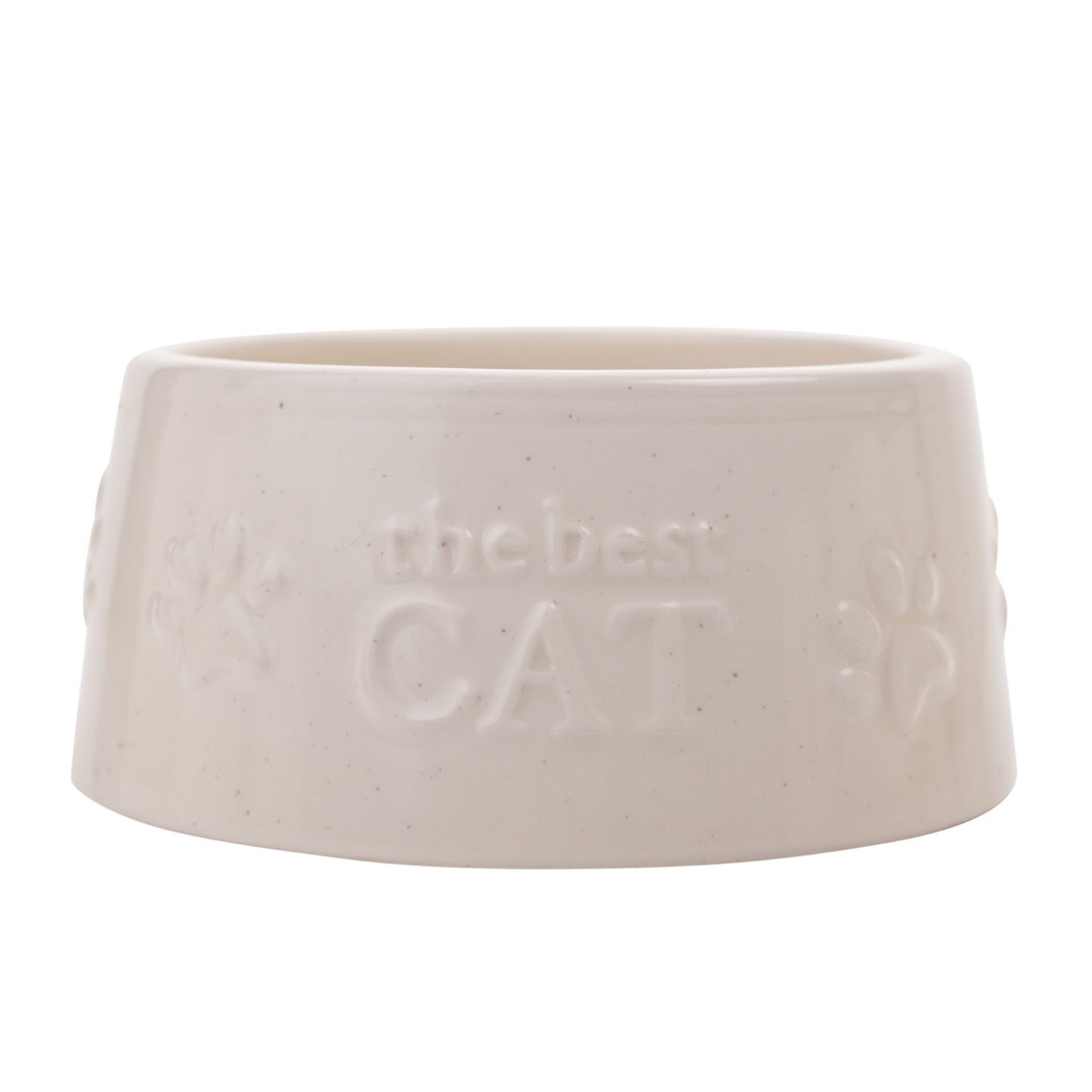 best of breed small cat bowl with paws and best cat motif ceramic shinny gloss finish