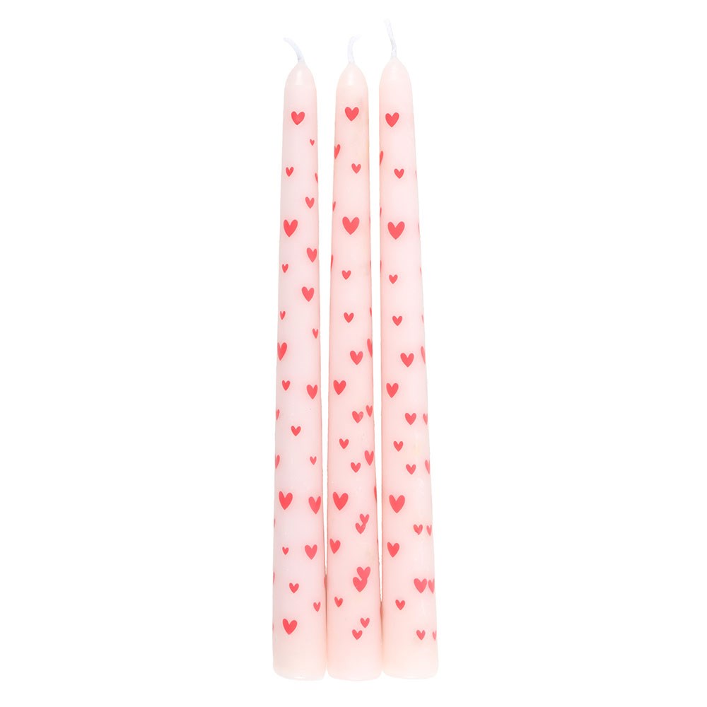 Love Heart Taper Candles