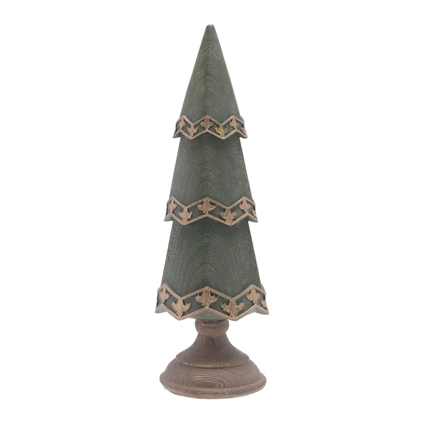 Green and Gold elegant christmas tree In polyresin