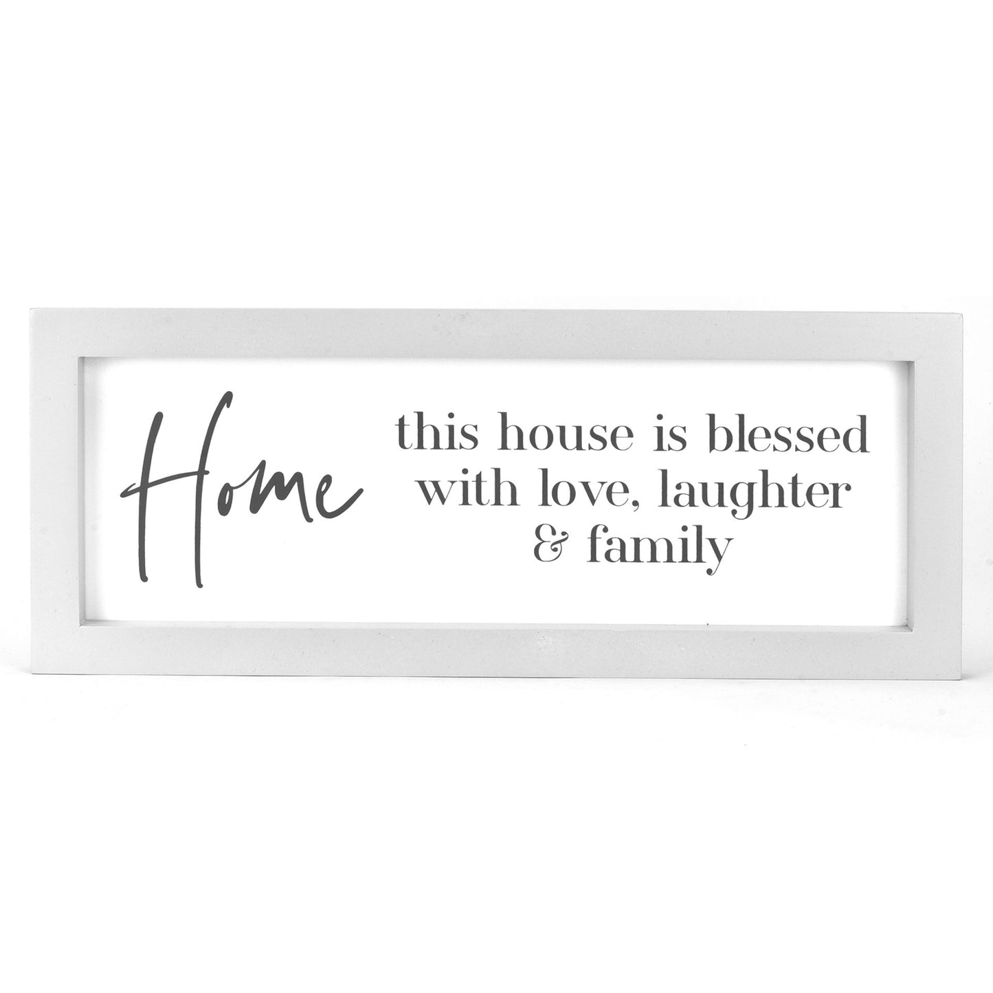 Home 40cm plaque this house is blessed with love, laughter & family