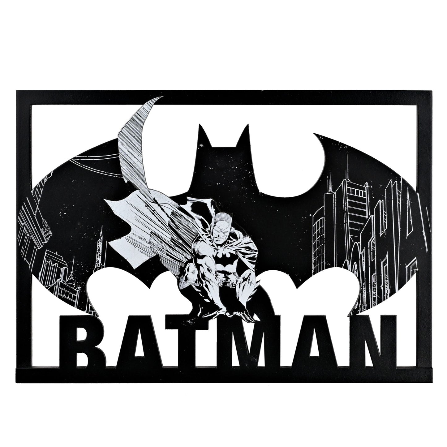 Batman Warner bros wooden layered rectangular plaque