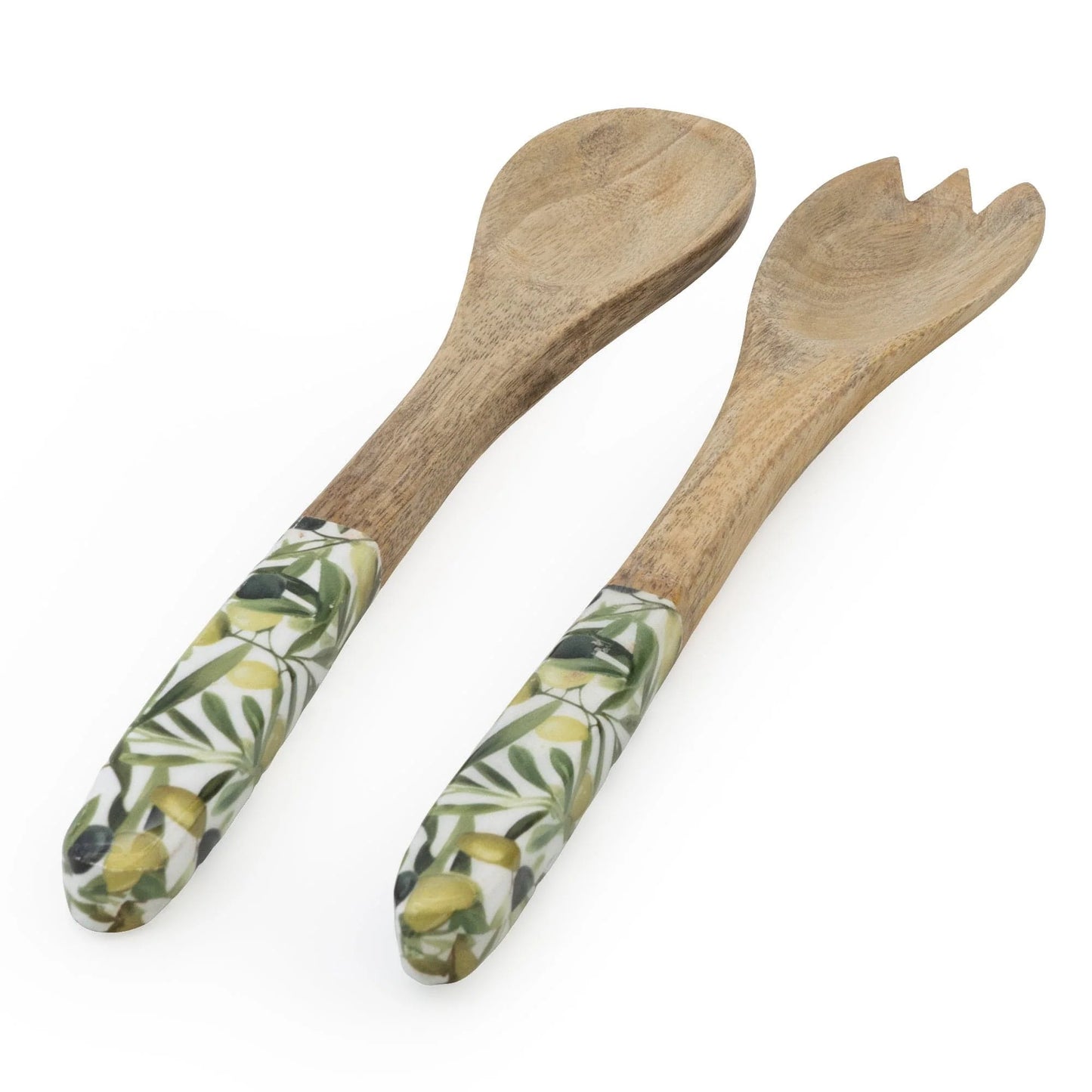 olive mango wood spoon and fork set
