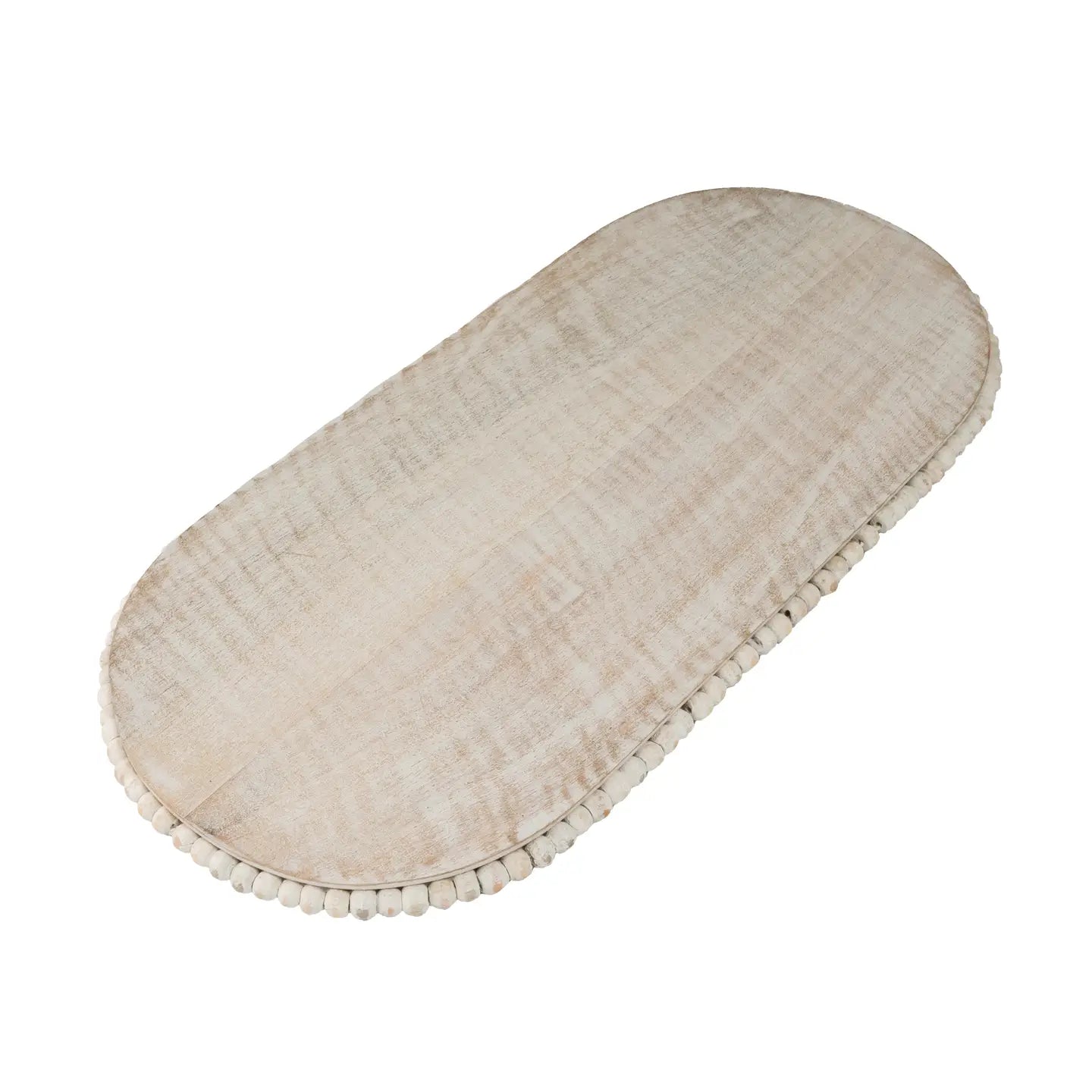 COMING JUNE - Oval Whitewashed Tray