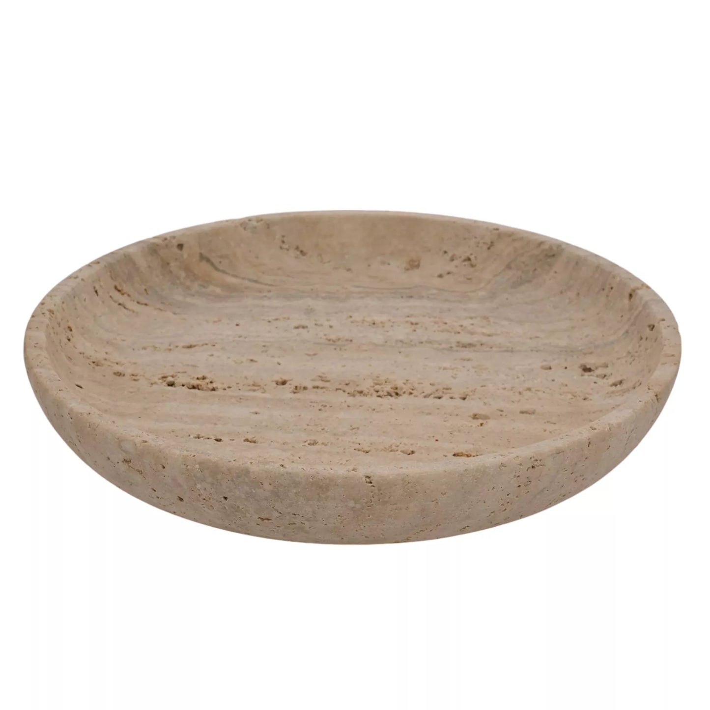 Travertine Decorative Plate 25cm