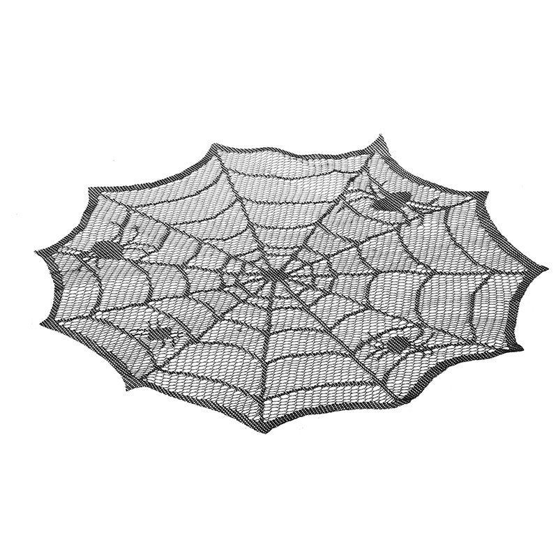 Stretch spider web Halloween decoration creating a spooky cobweb effect for haunted house displays, parties and seasonal home décor.