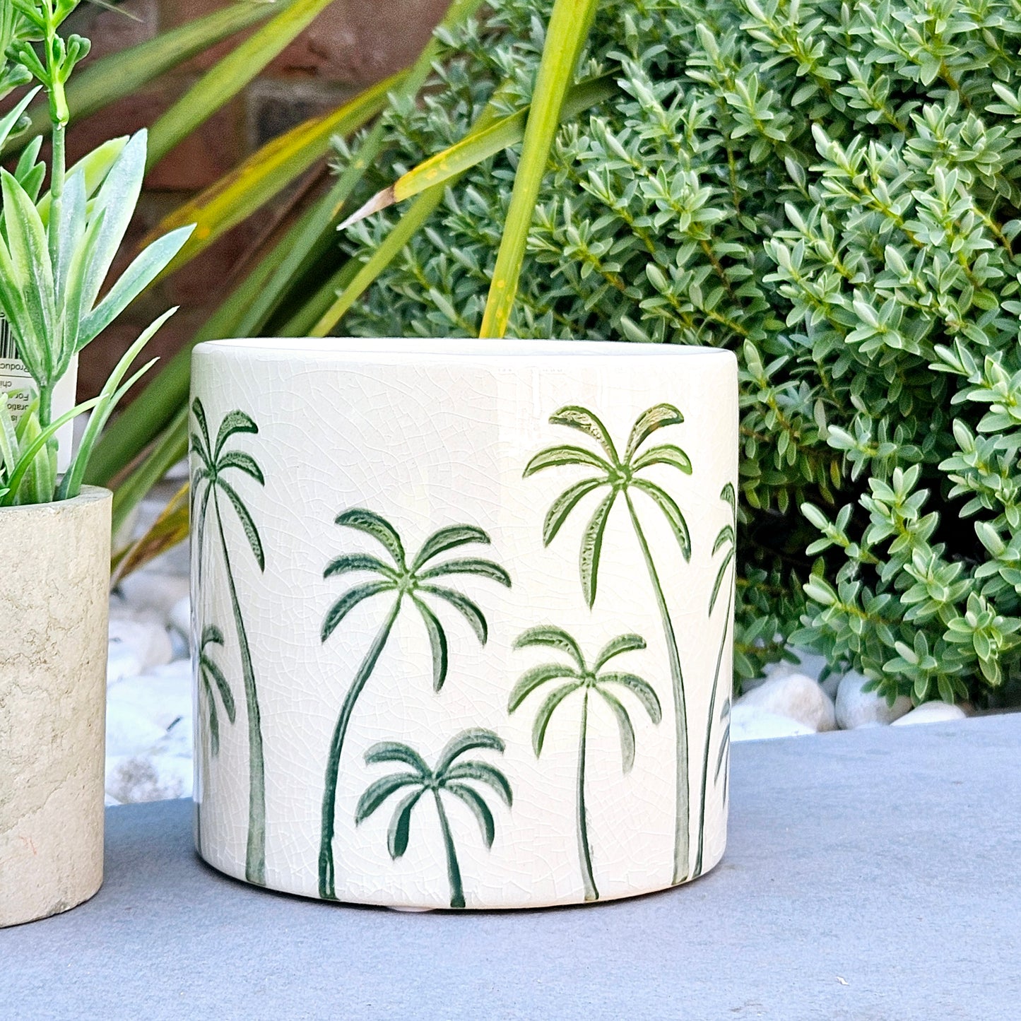 Palm Tree Plant Pot Planter
