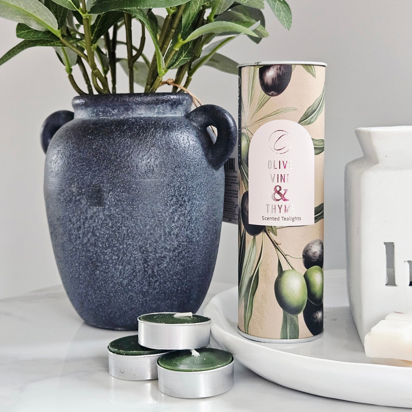 9 Pack Tealights - Olive Vine & Thyme