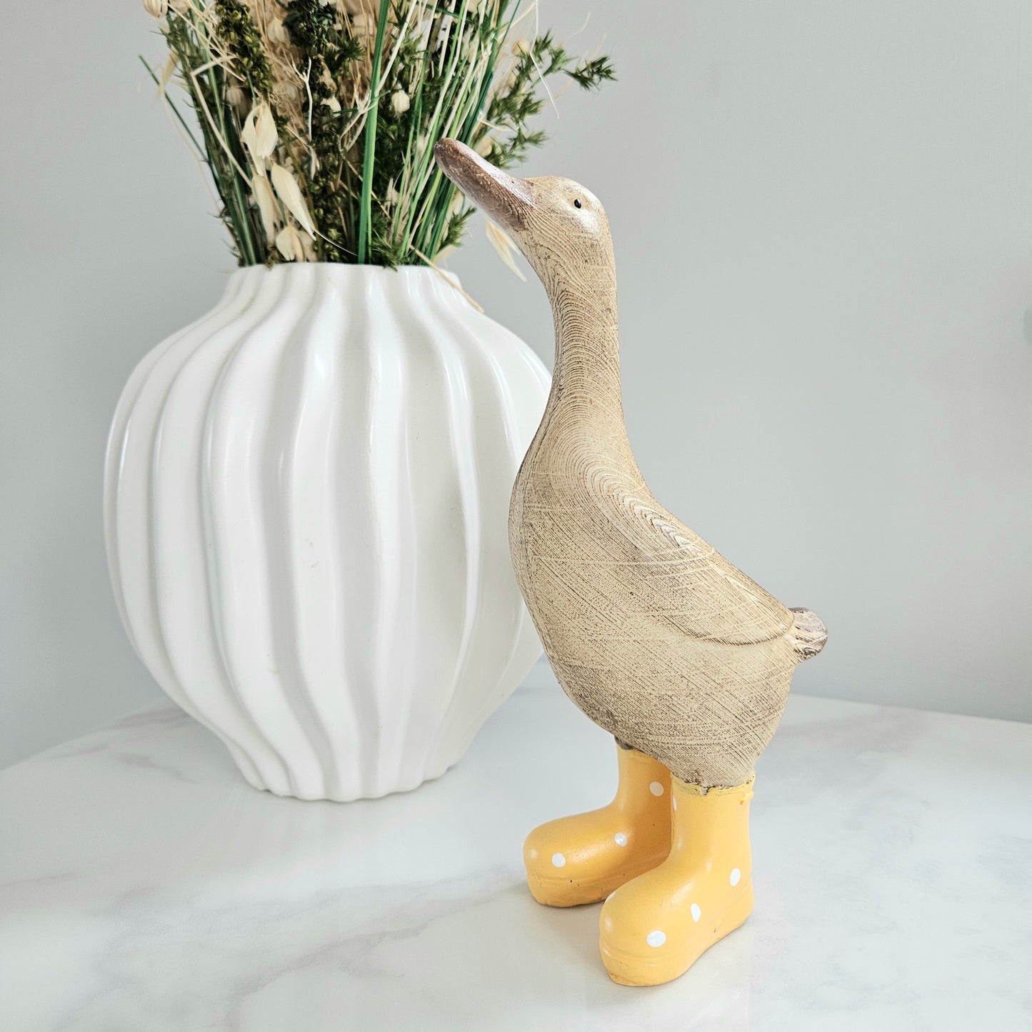 Wood Finish Resin Ducks