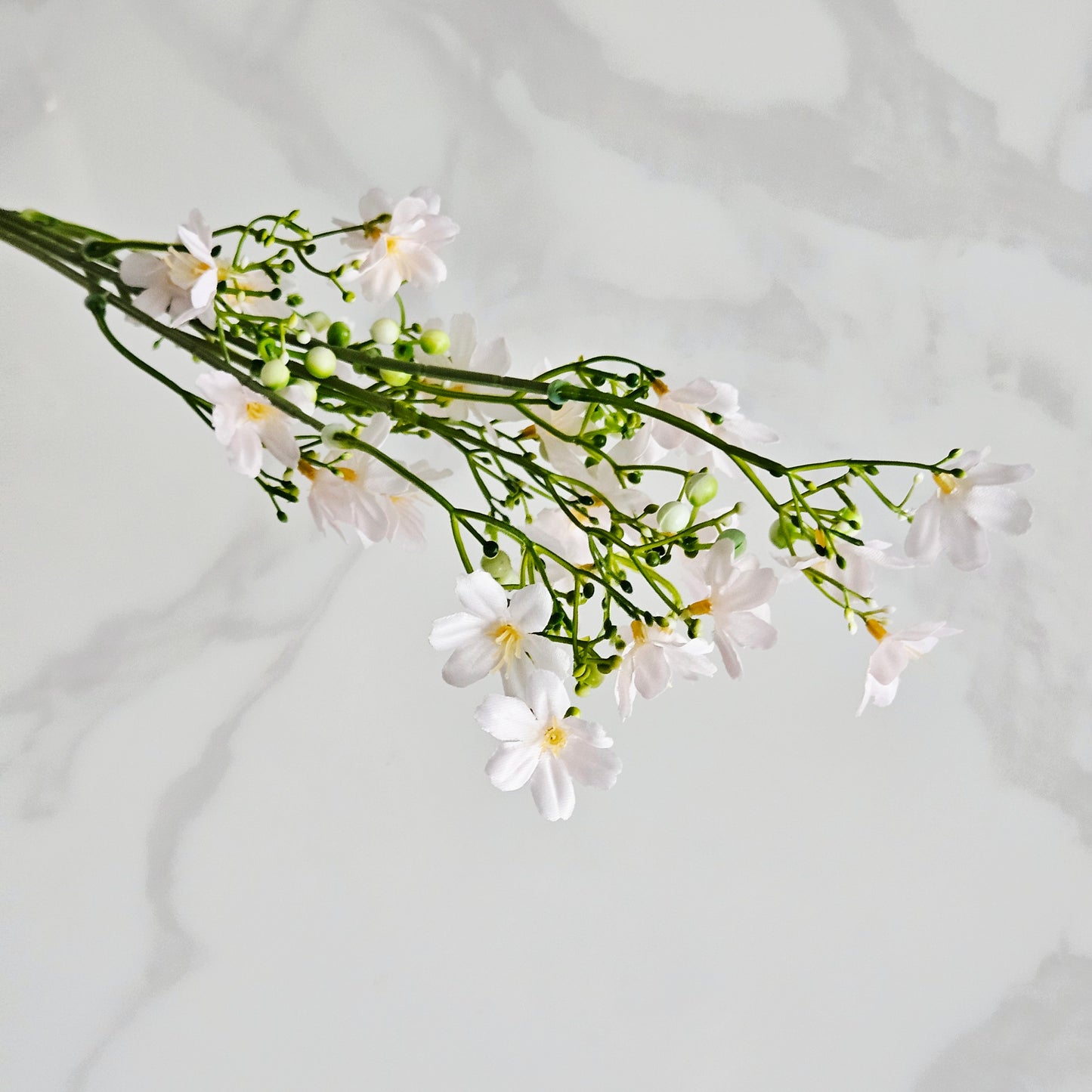 Flower Pink Blossom Spray On Stem 67cm