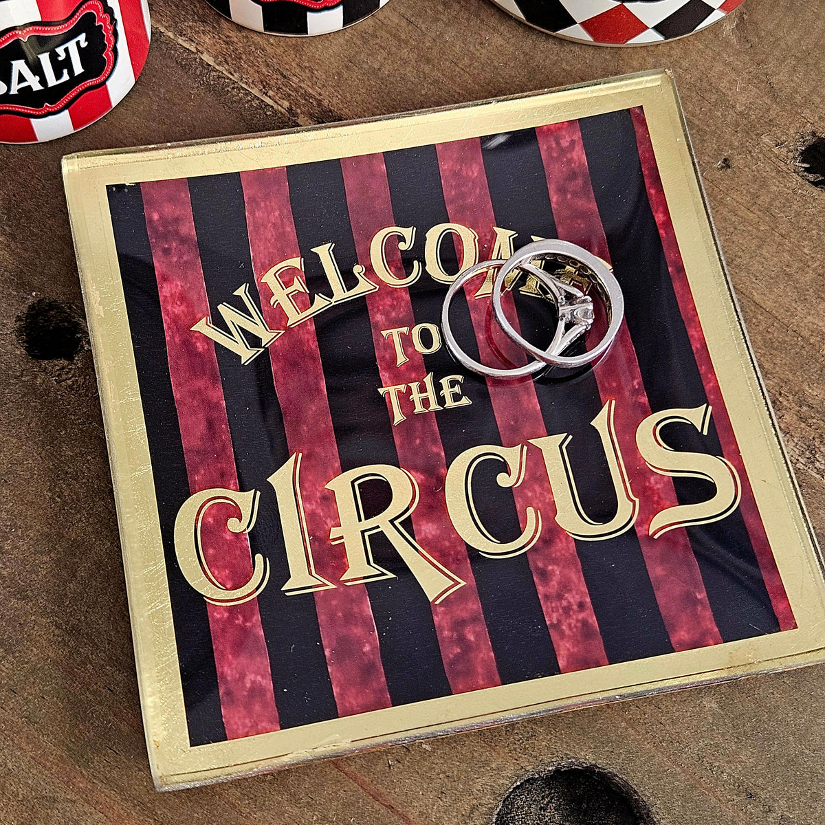 Welcome to the Circus Plate | Quirky Halloween Decor