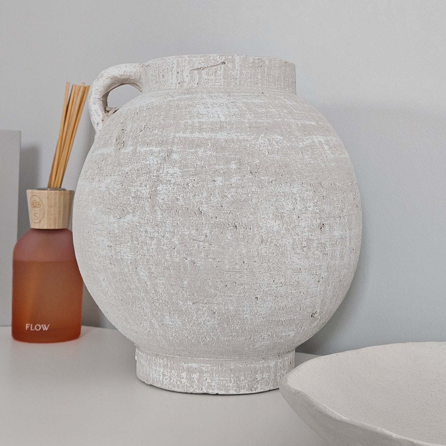 White Textured Vase 24.5CM
