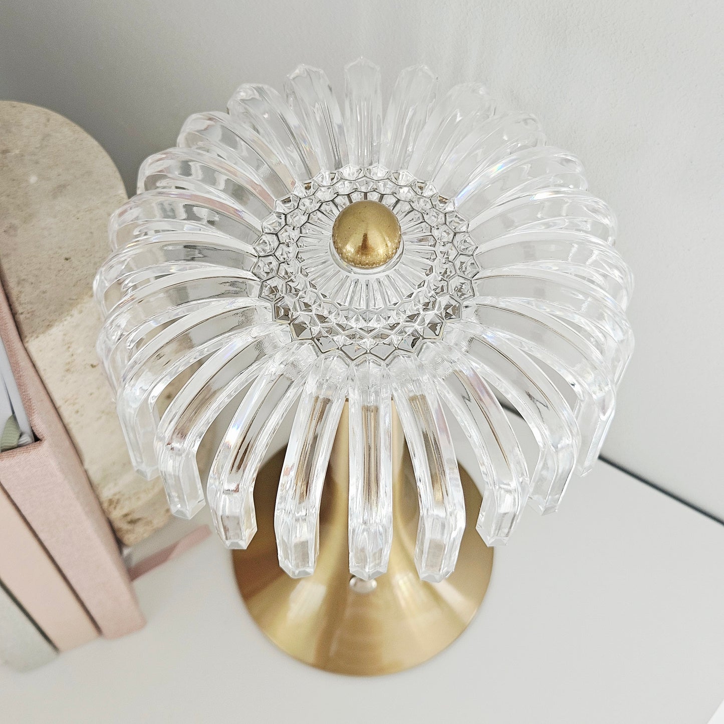 Hestia Crystal Modern Touch Led Lamp