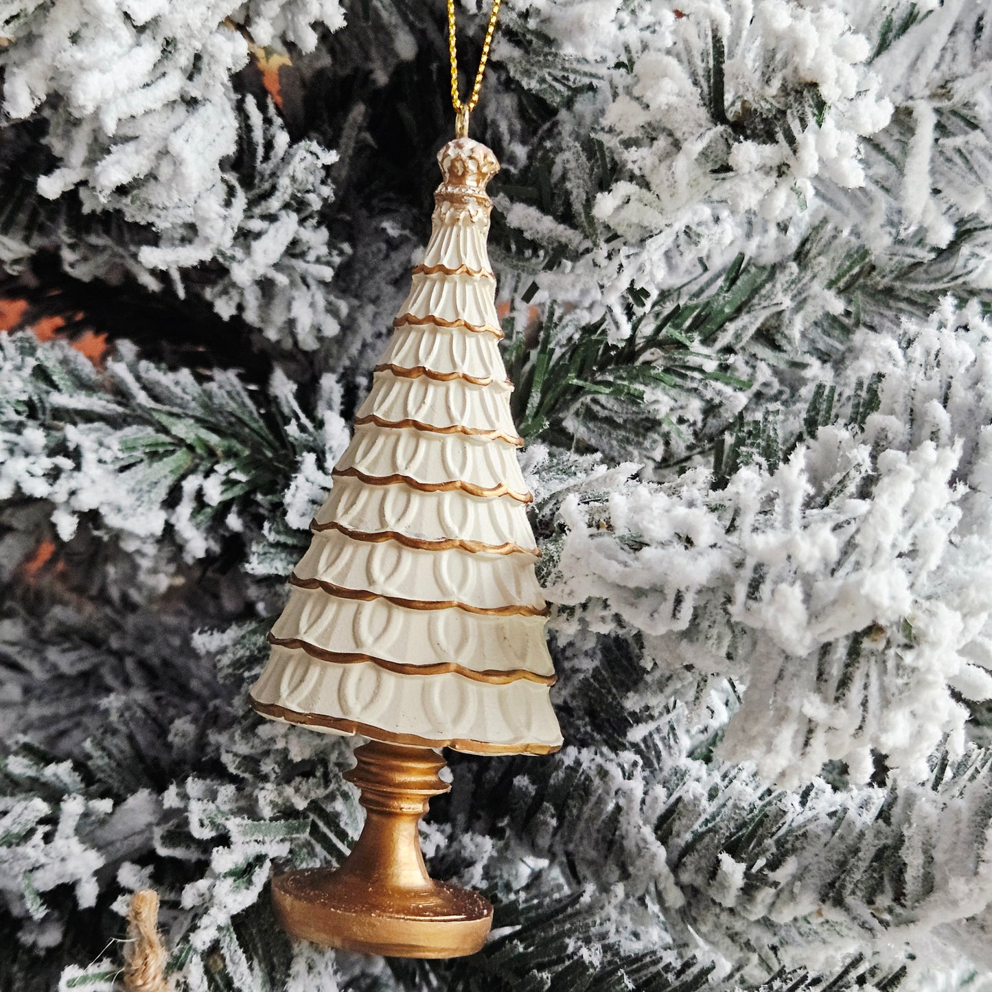 GOLD SHIMMER CHRISTMAS TREE DEC