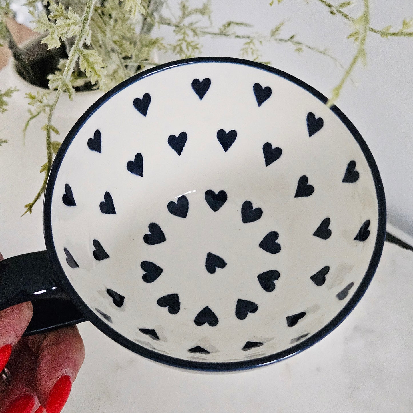 Heart Mug Navy Blue