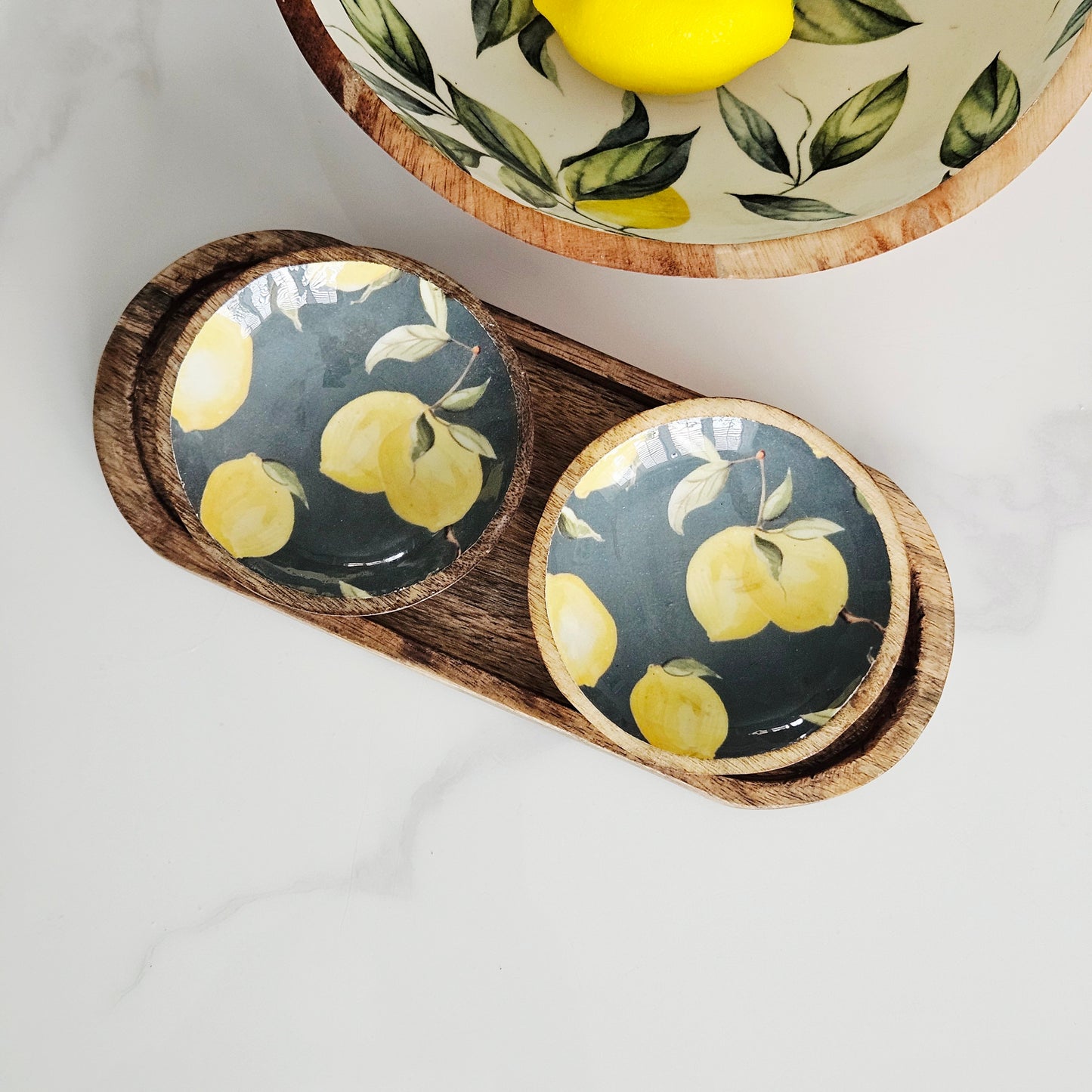 Mango Wood Dipping Bowls - Sicilian Orchard