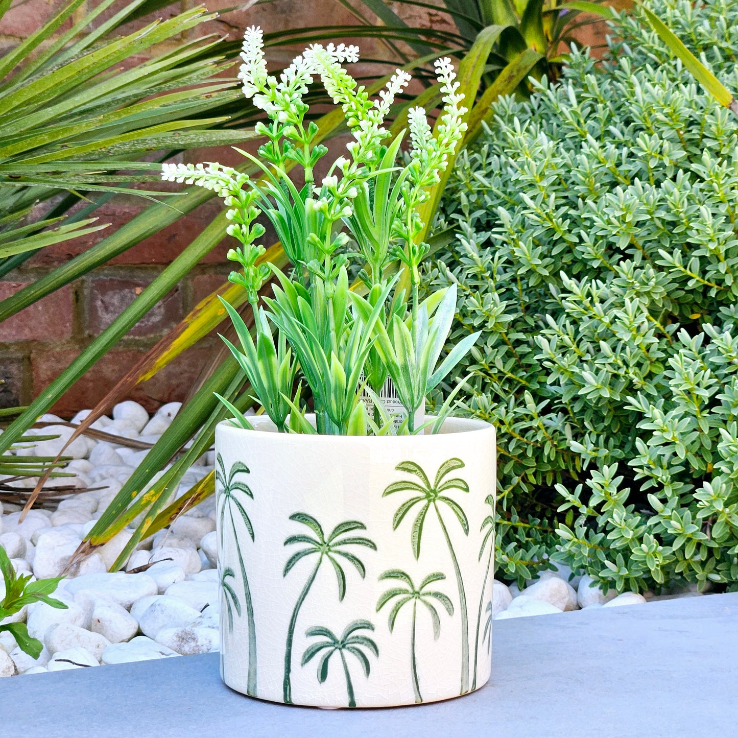 Palm Tree Plant Pot Planter