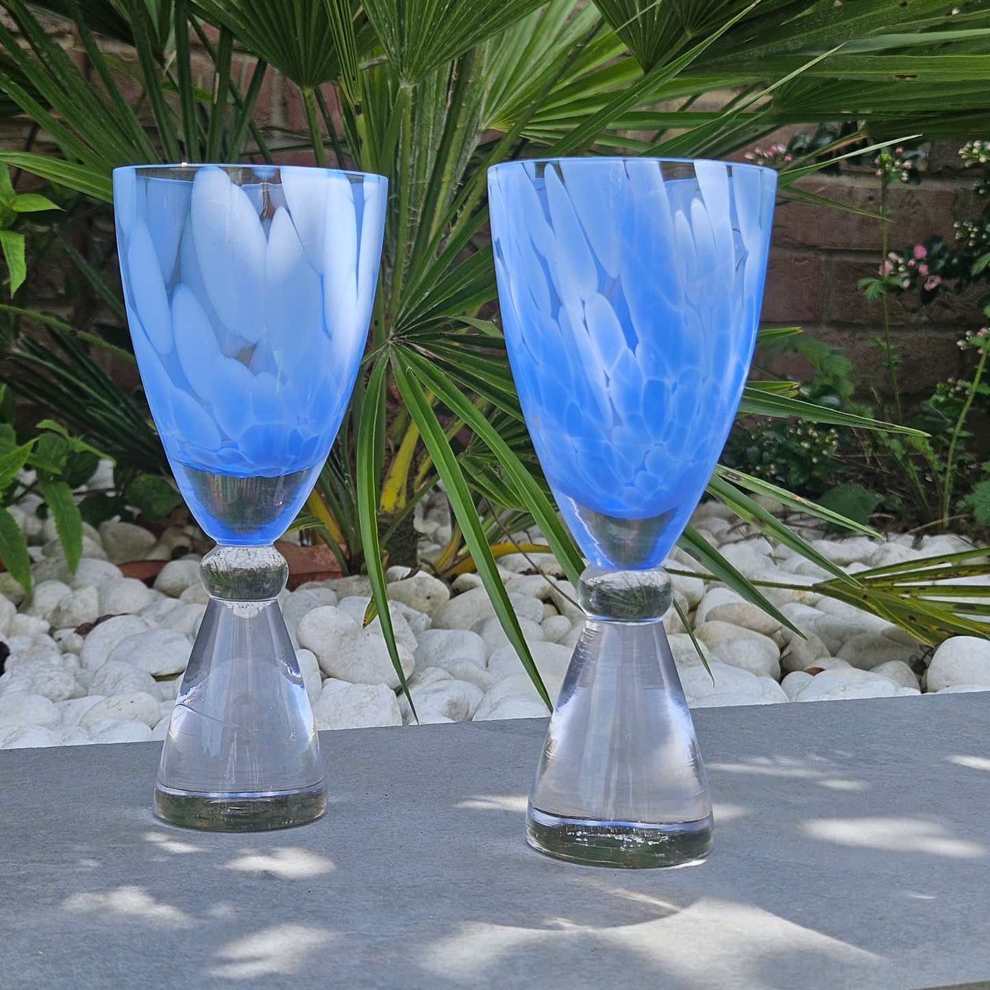 Ocean Blue Drinking Glass