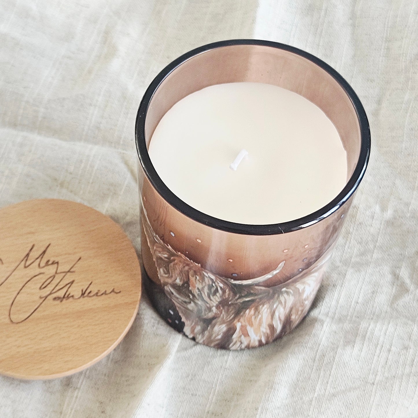 Highland Cow Apple Orchard Candle