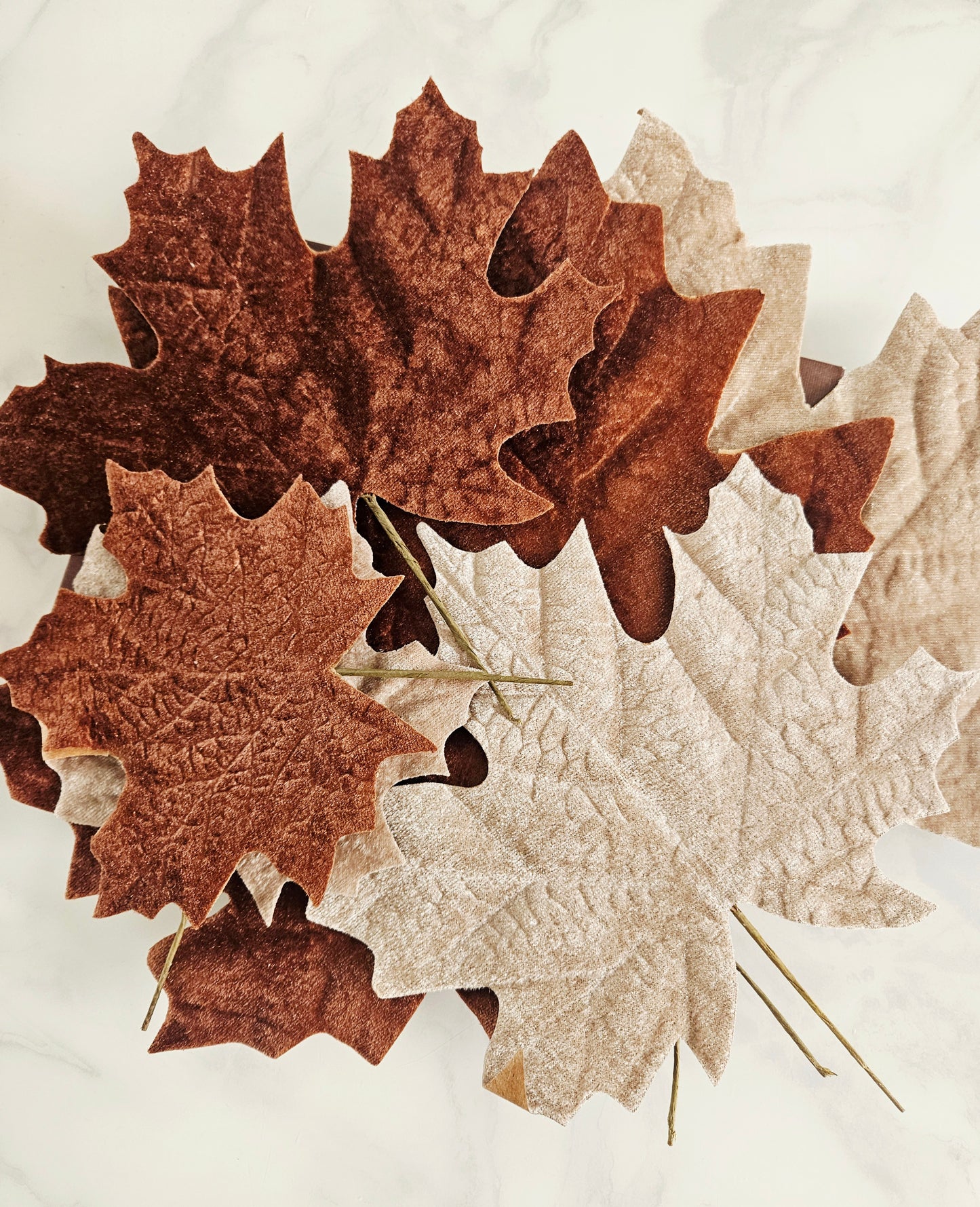 Artificial Autumn Leaves Set | Faux Fall Leaf Decorations