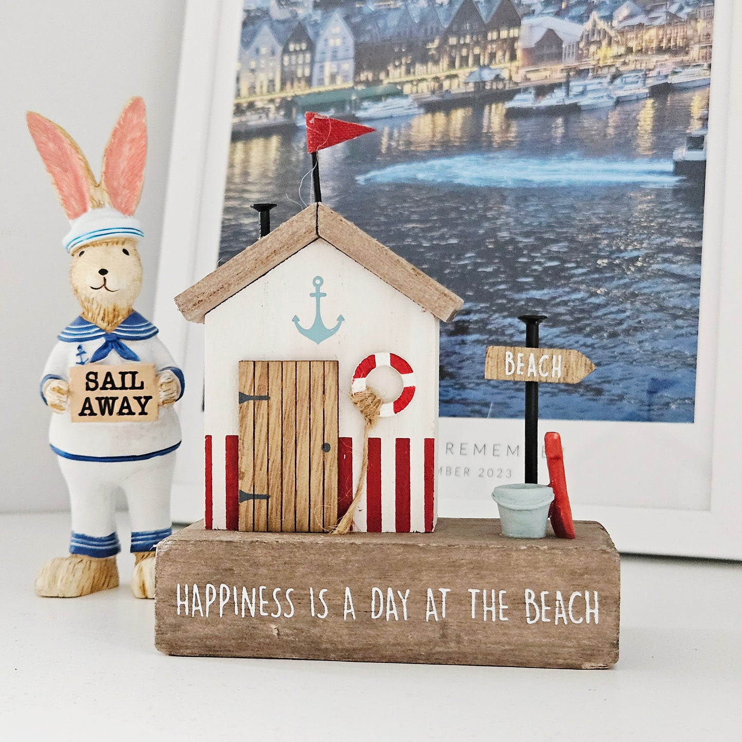 Nautical Wood 3D Beach Houses