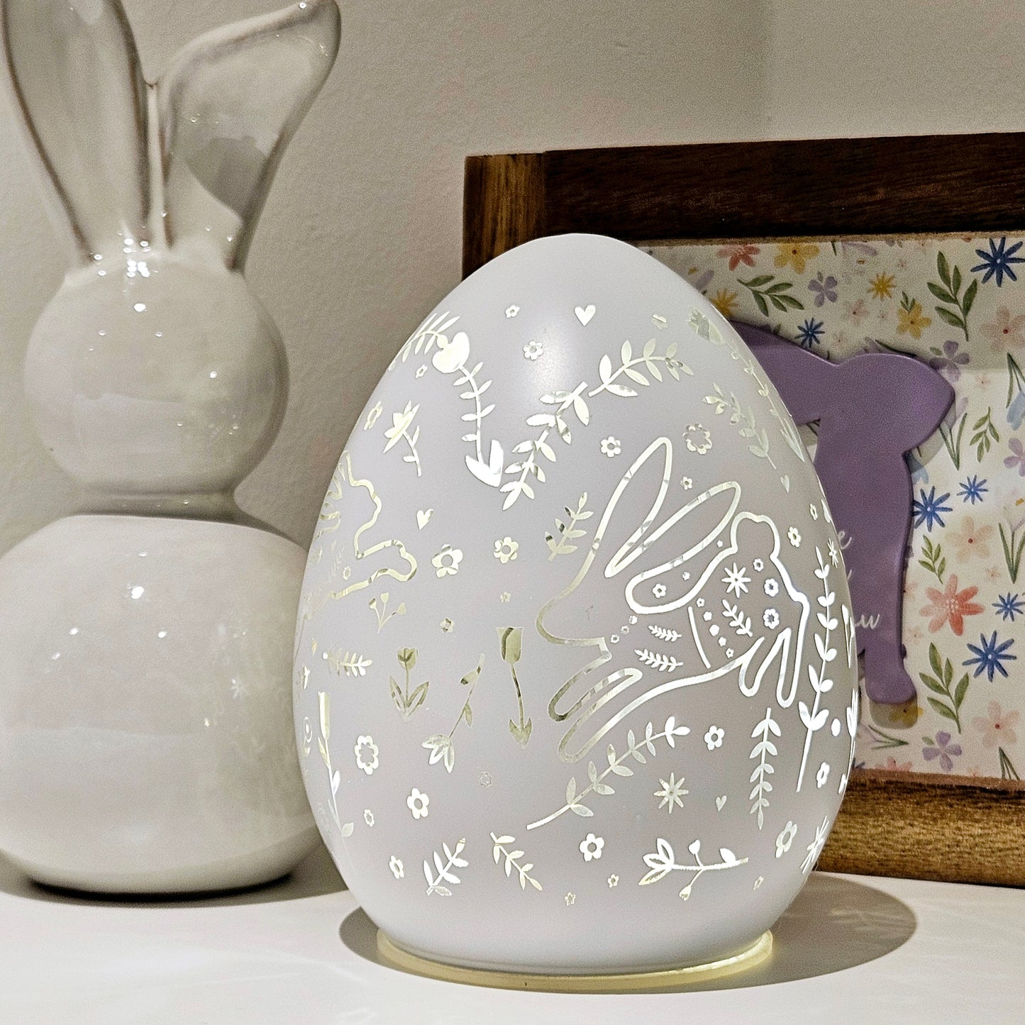 Easter Egg Led Light White