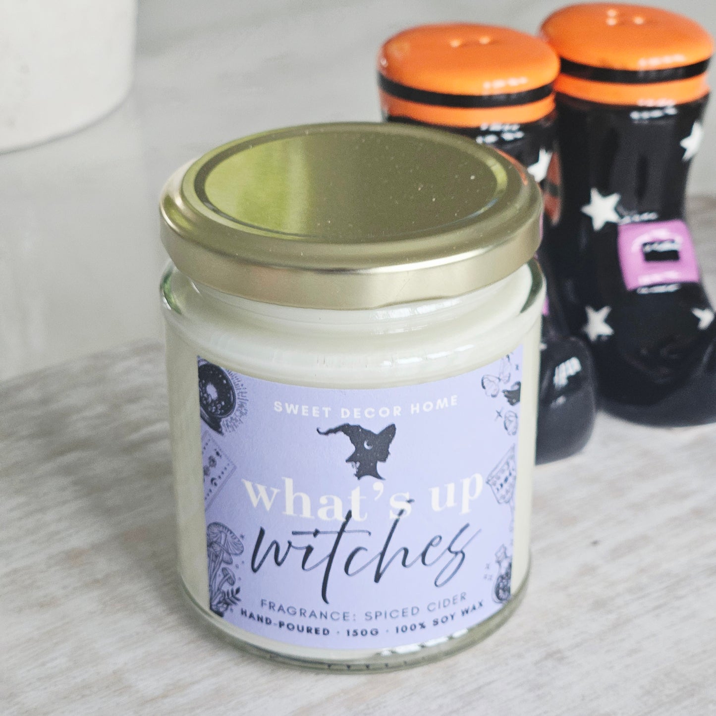 What's Up Witches Candle Spiced Cider | Halloween Candle