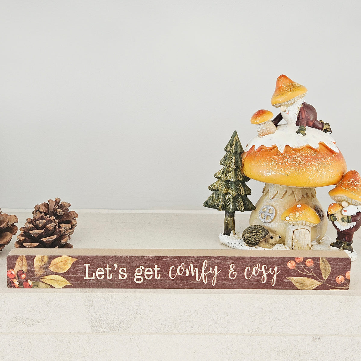 Autumn Leaf & Acorn Wooden Plaques | 25cm Choose Options
