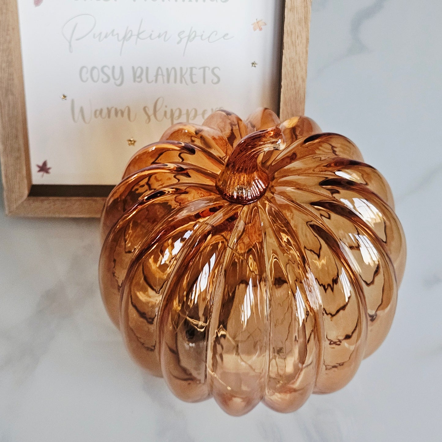Pumpkin Ornament -LED Pumpkin Orange