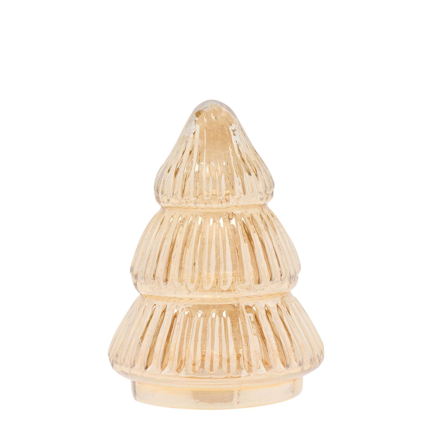 Glass medium christmas tree brown