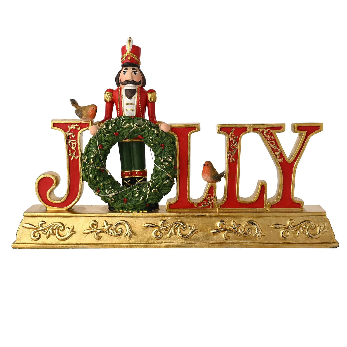 Nutcracker Mantel Plaque with LED Lights – Christmas Decor