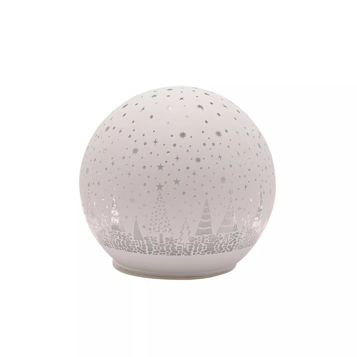 White LED Glass Ball 10cm