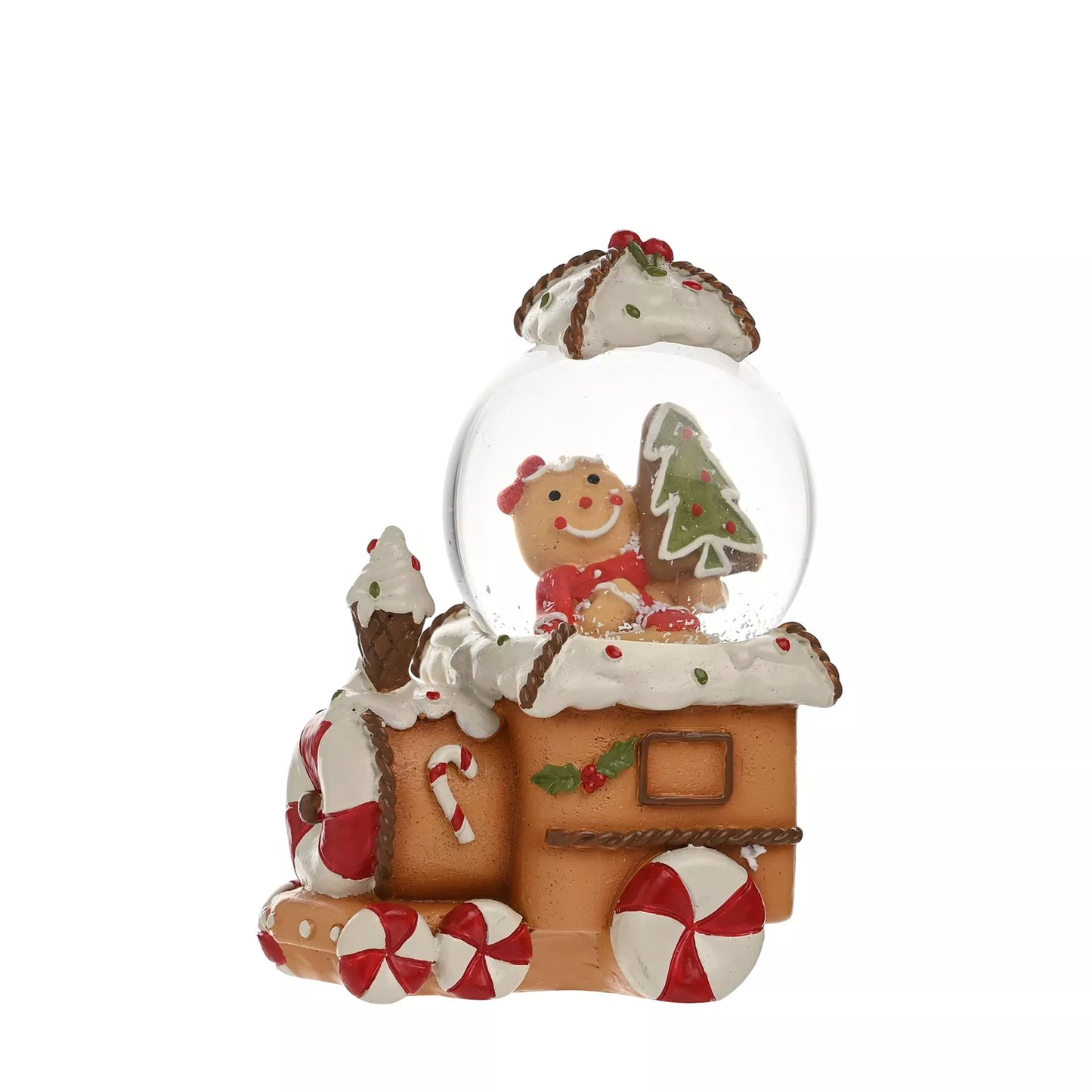 Gingerbread Train Snow Globe Small