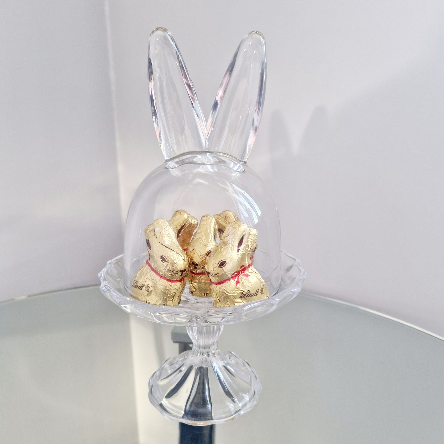 Tall Glass Bunny Cloche