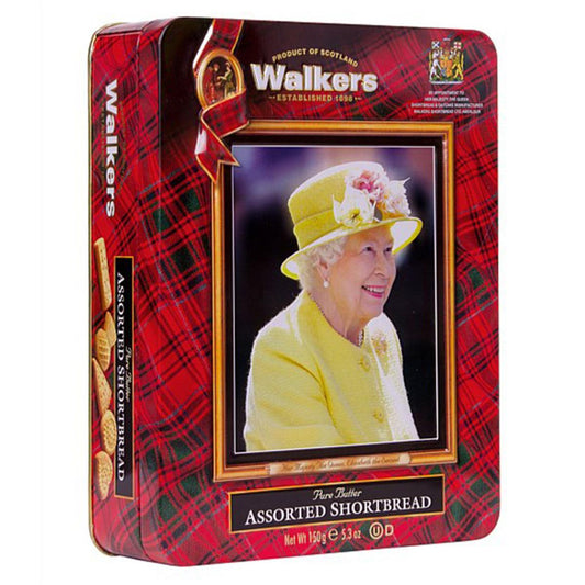 Walkers Tin 'The Queen' Assorted Shortbread 150g Special Edition