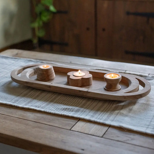 reims wooden tray with handles by Arthur Cameron 