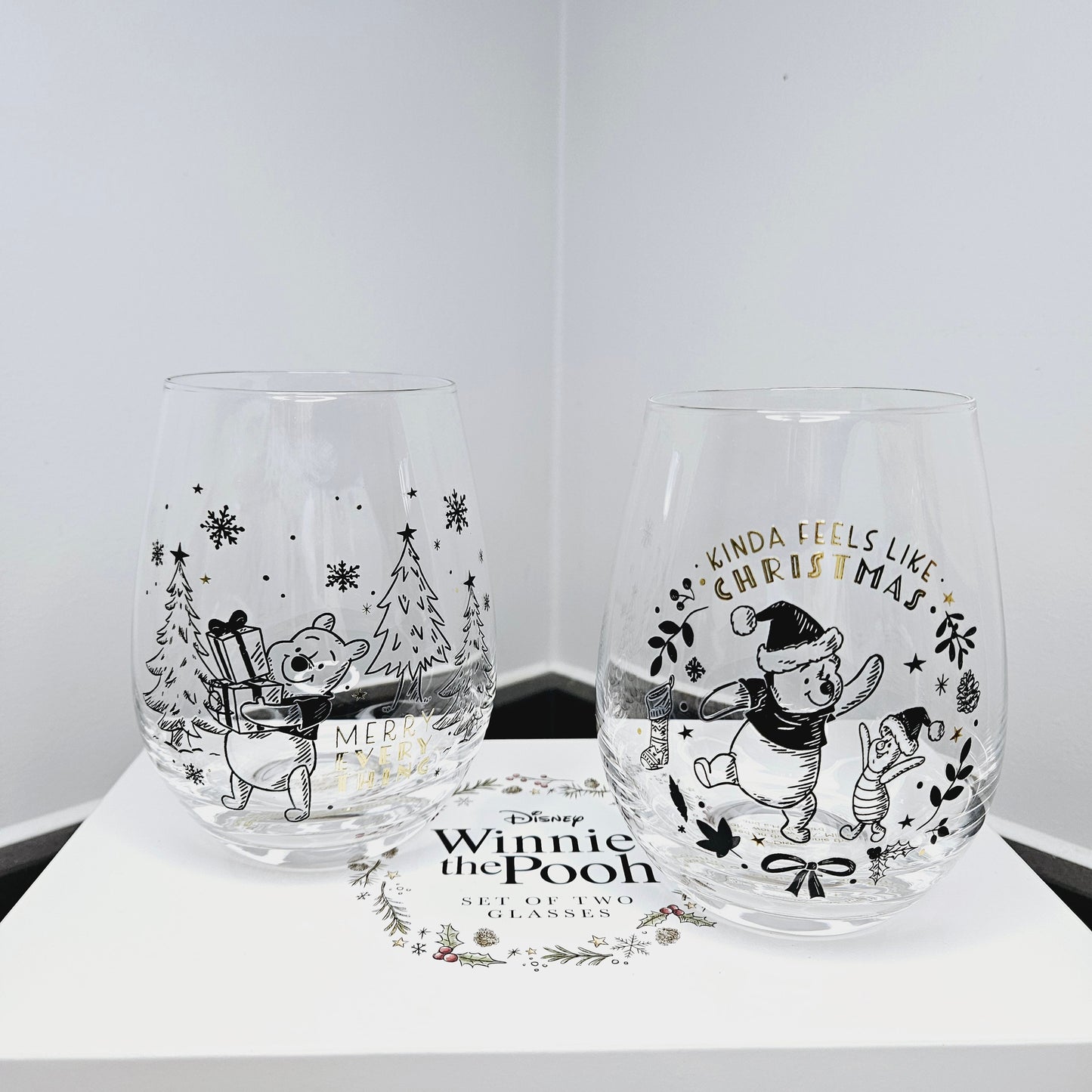 Winnie the Pooh Set Of 2 Glasses