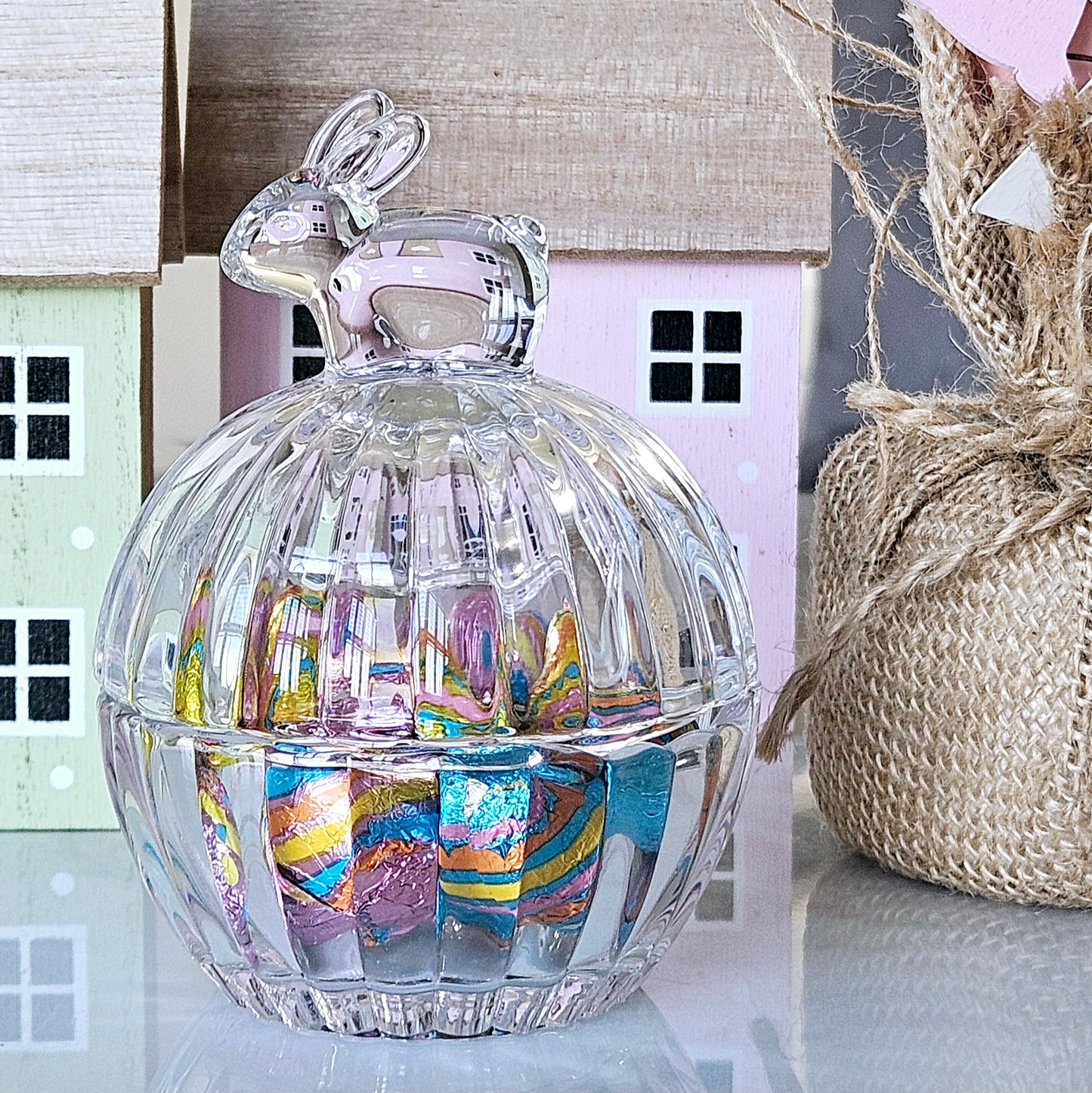 Glass Mini Bunny Storage