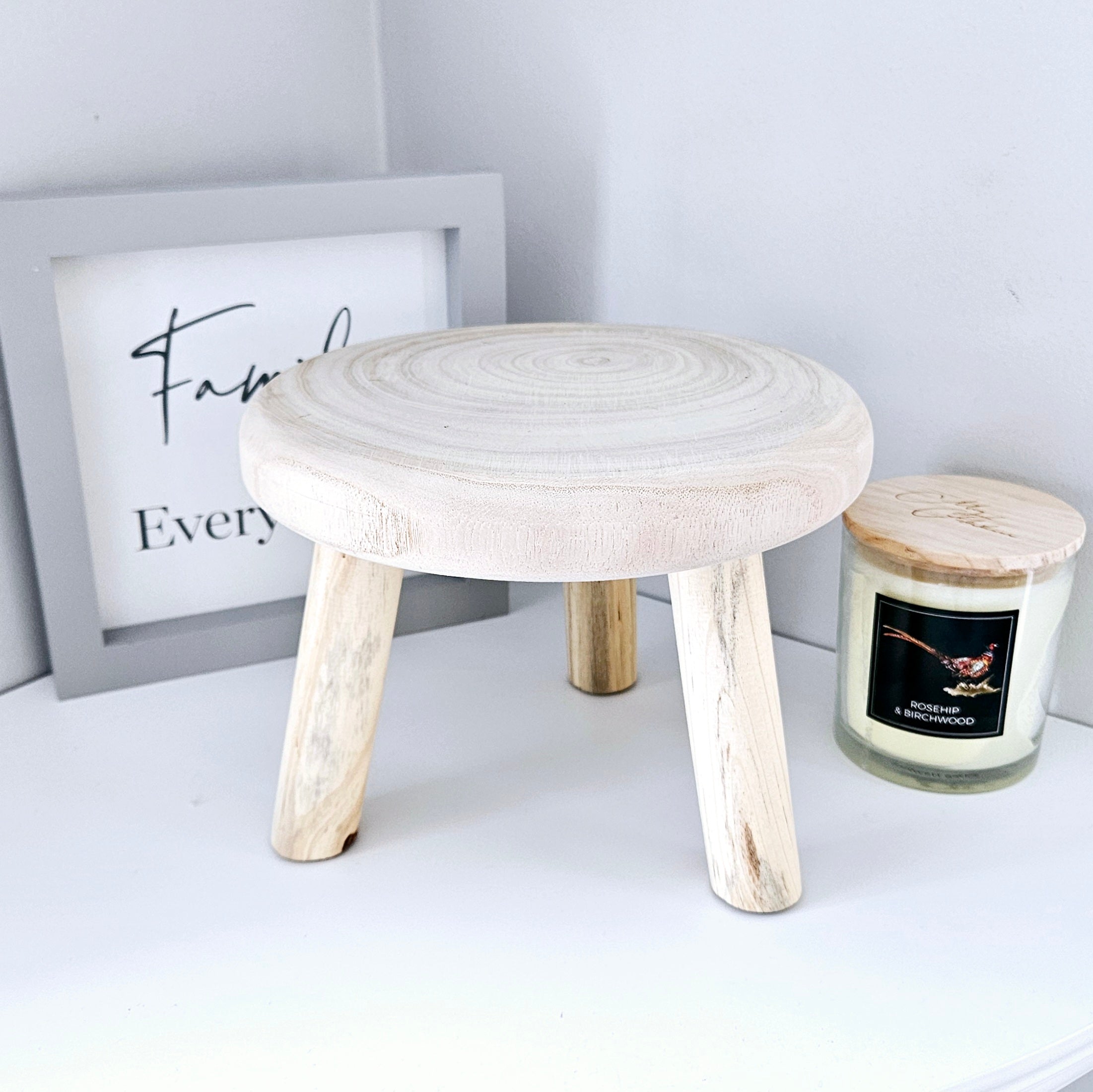 Paulownia Wood Styling Stool – Sweet Decor