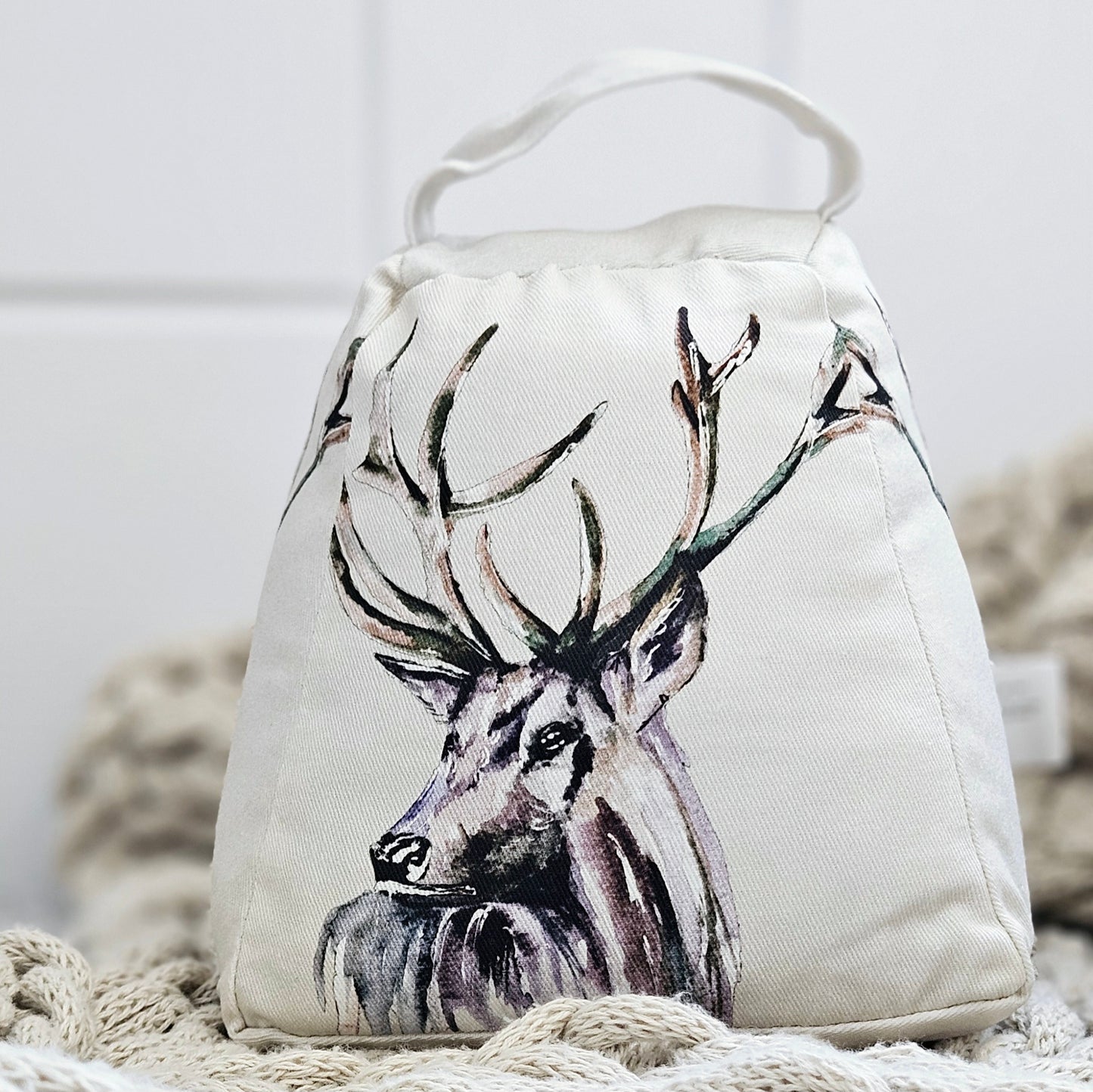 Meg Hawkins Stag Printed Doorstop