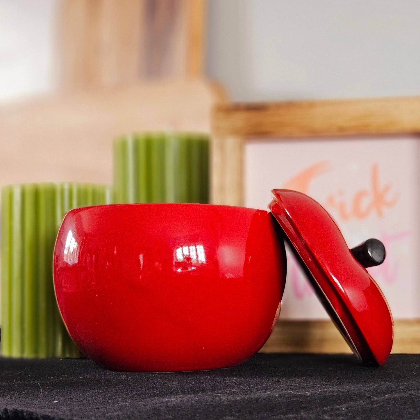 Red Apple Ceramic Oil Burner