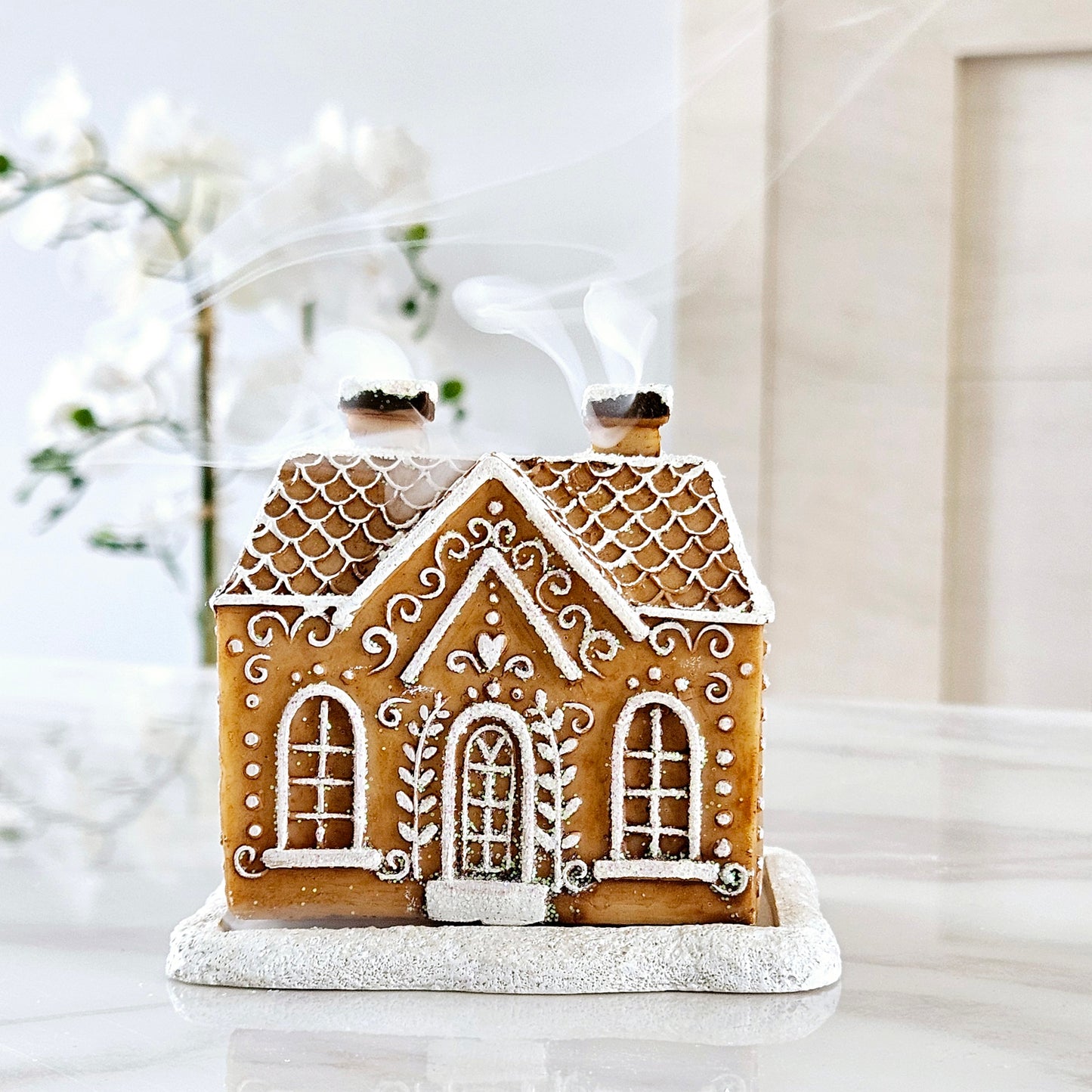 Gingerbread House Incense Cone Burner