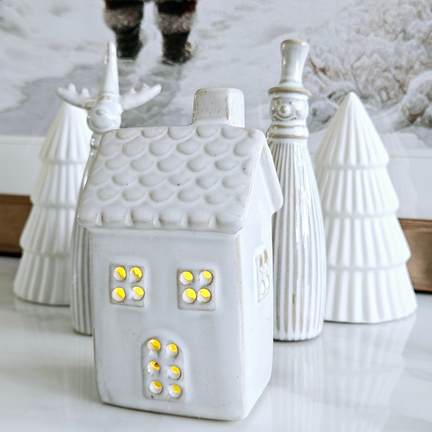 BACK XMAS... LED Ceramic House Decoration - SMALL