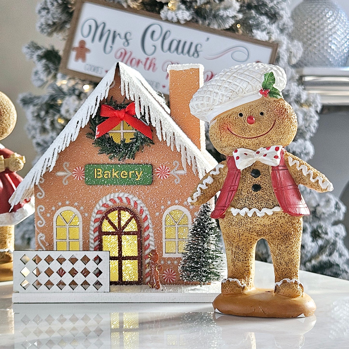 Gingerbread Bakery Led Christmas House