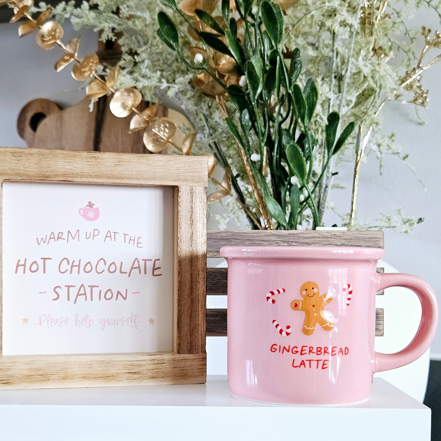 Pink Gingerbread Latte Mug