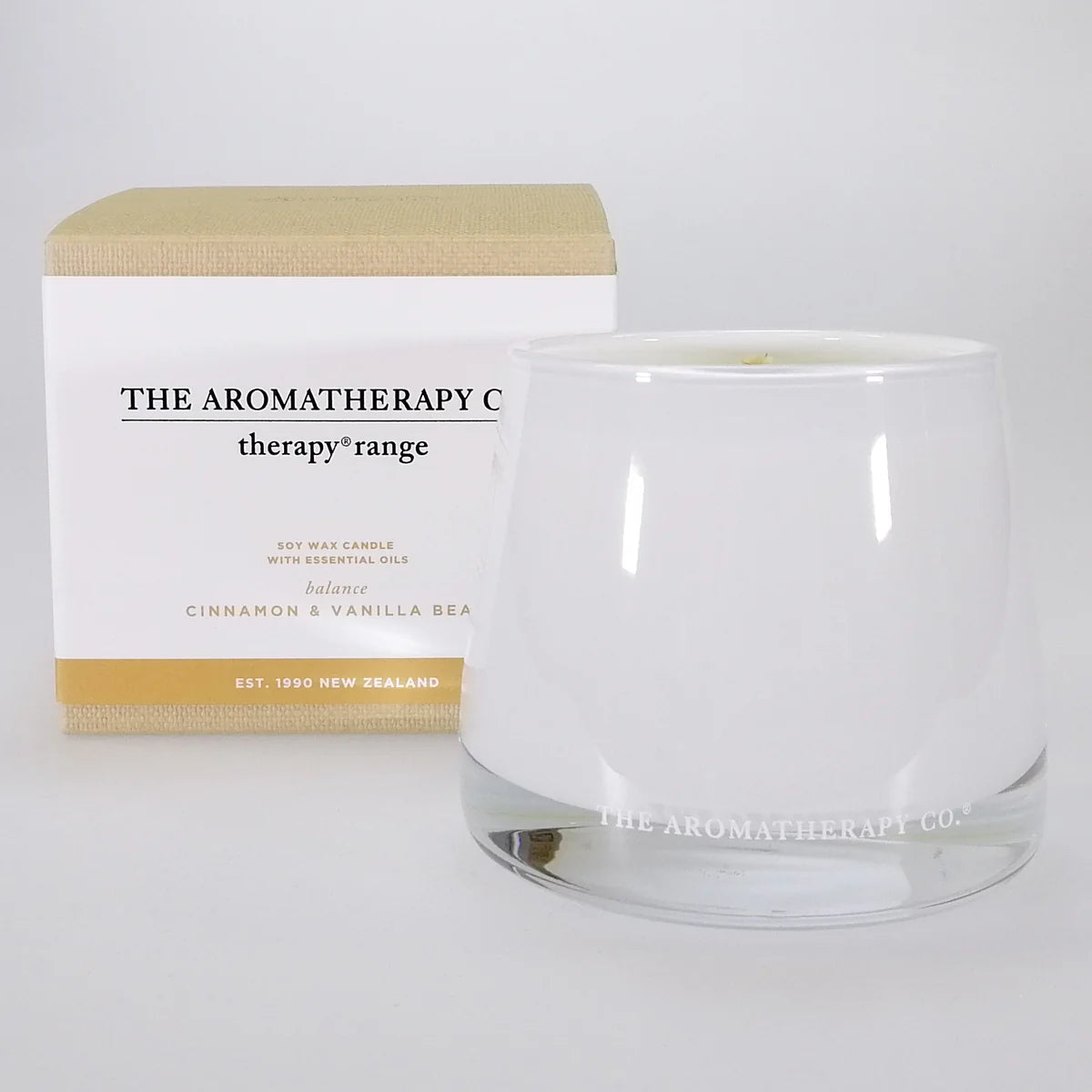 the aromatherapy company candle 260g cinnamon and vanilla bean 